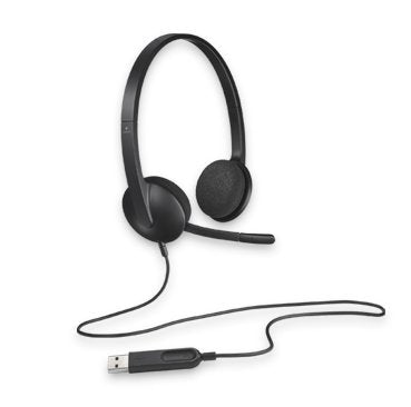 Logitech H340 USB HEADSET - BLACK. Logitech H340 USB HEADSET - BLACK.